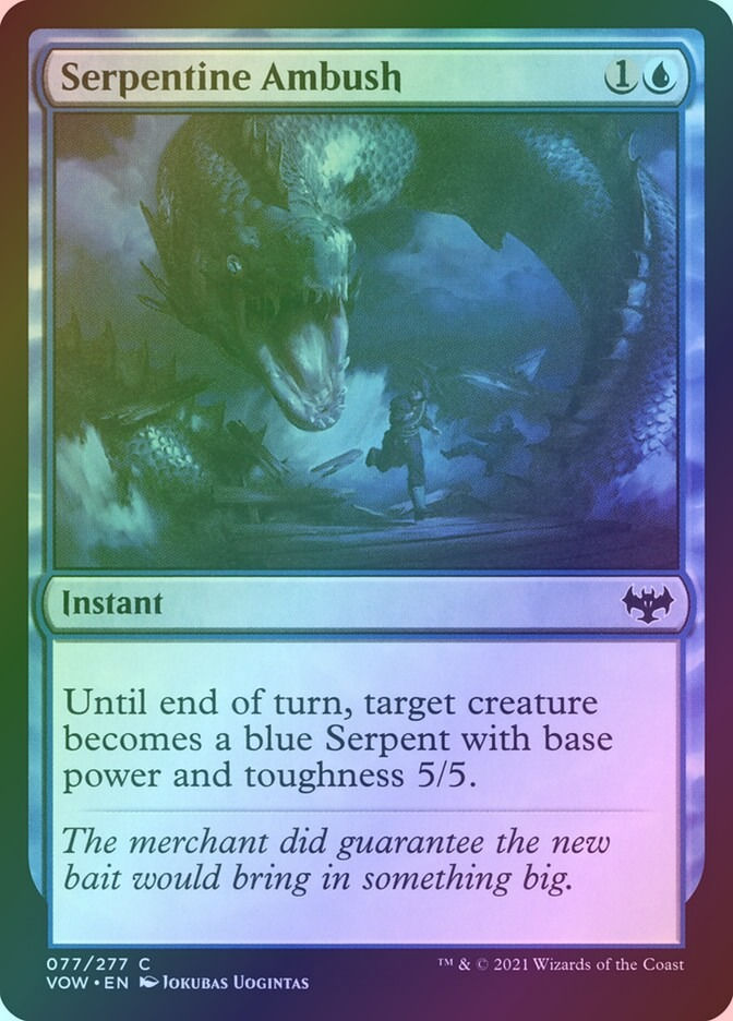Serpentine Ambush (VOW) (77) / Foil