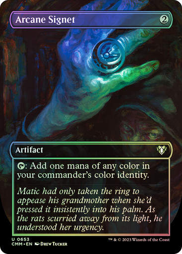 Arcane Signet (cmm) / Borderless / Foil