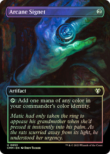 Arcane Signet (cmm) / Borderless / Foil