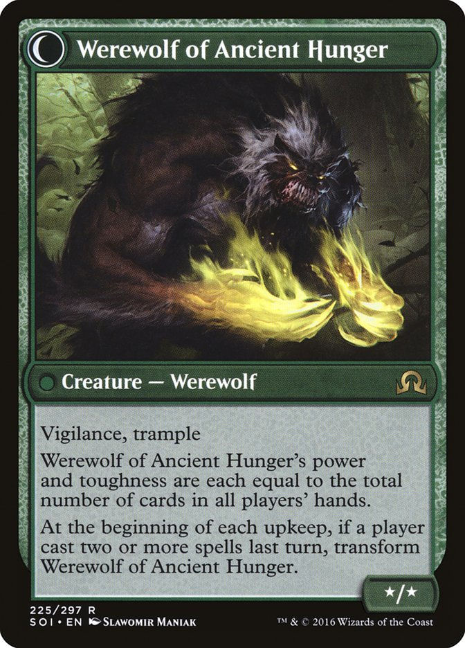 Sage of Ancient Lore // Werewolf of Ancient Hunger (SOI) (225) — cara 2 de 2