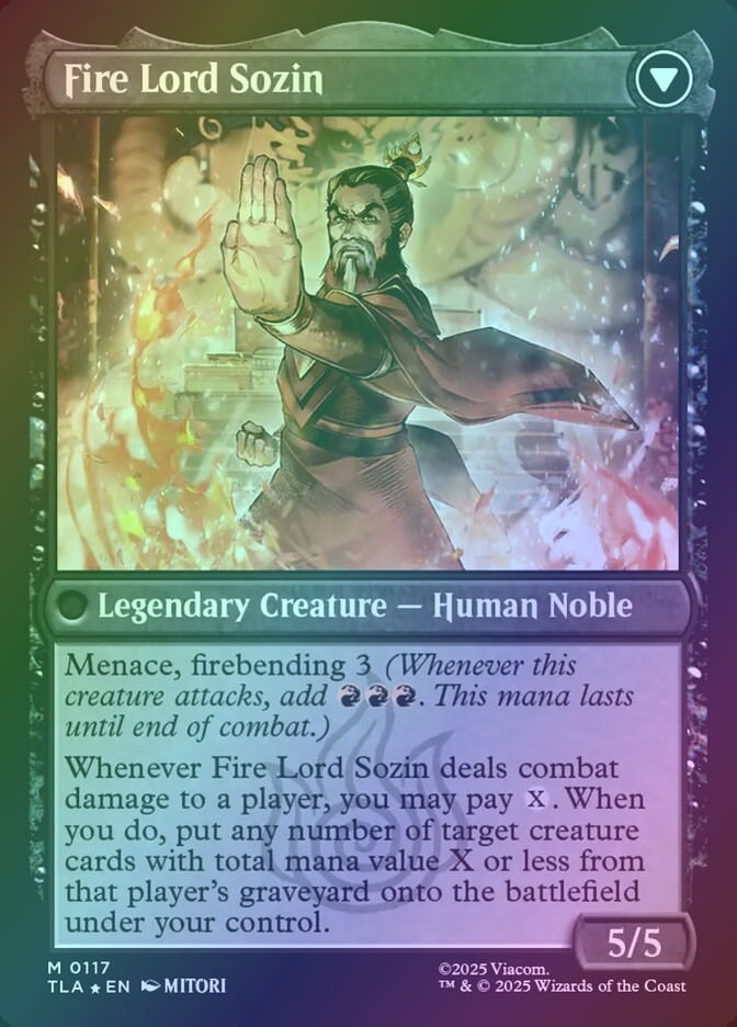 The Rise of Sozin // Fire Lord Sozin (PTLA) (117s) / Foil — cara 2 de 2