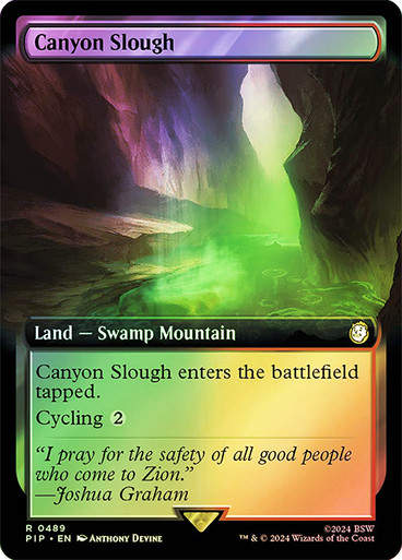 Canyon Slough (pip) (489) / Extended Art Foil