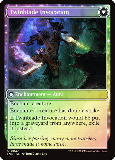 Twinblade Geist // Twinblade Invocation (INR) (47) / Foil — cara 2 de 2