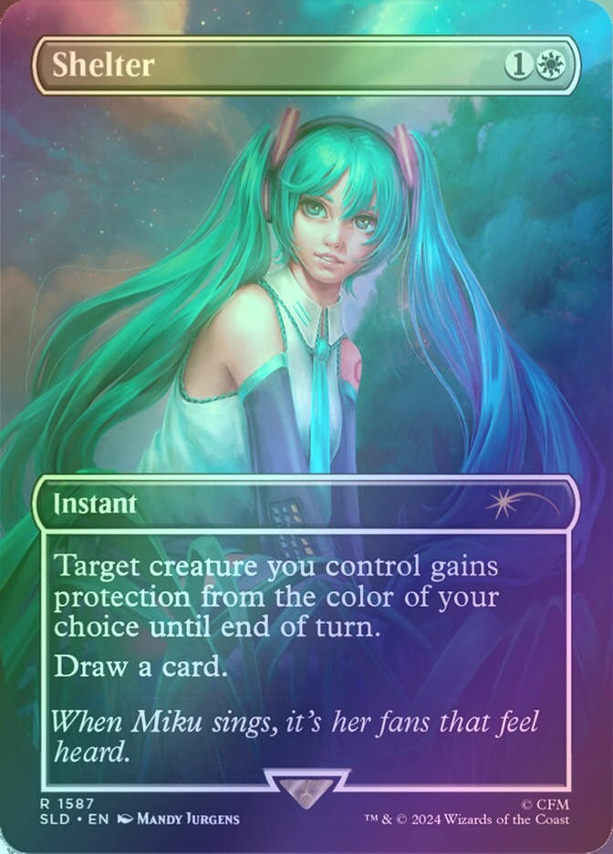 Shelter (SLD) (1587★) / Borderless / Rainbow Foil
