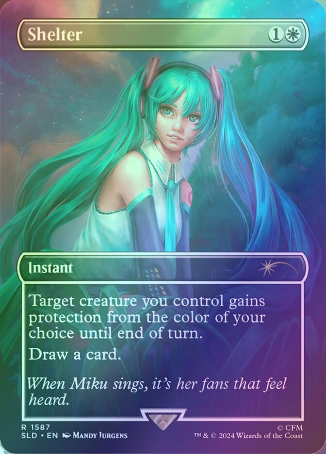 Shelter (SLD) (1587★) / Borderless / Rainbow Foil