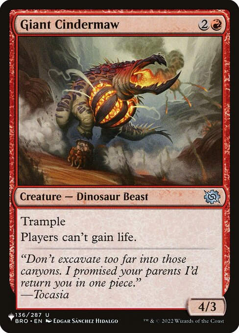 Giant Cindermaw (PLST) (BRO-136)