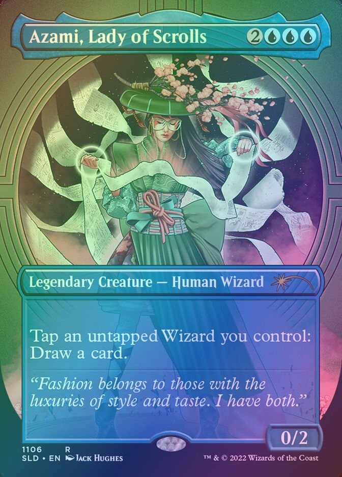 Azami, Lady of Scrolls (SLD) (1106) / Borderless / Foil