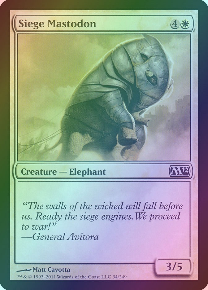 Siege Mastodon (M12) (34) / Foil