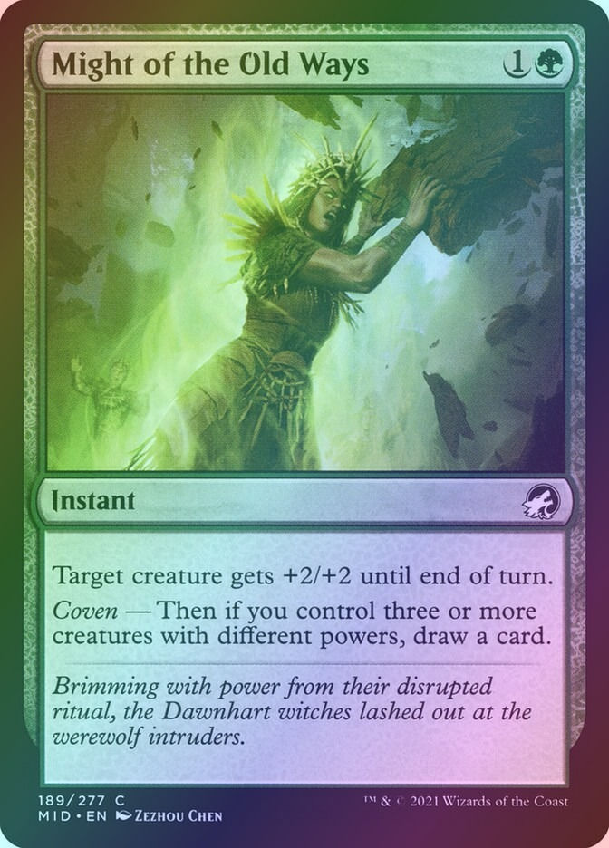 Might of the Old Ways (MID) (189) / Foil