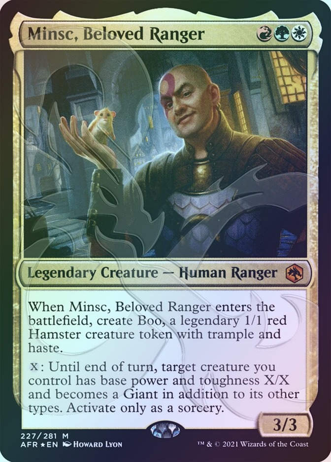 Minsc, Beloved Ranger (PAFR) (227a) / Embossed Foil