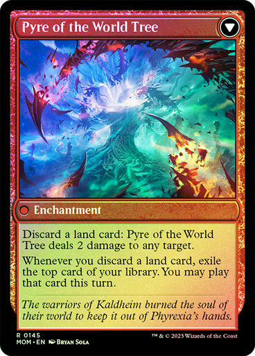 Invasion of Kaldheim // Pyre of the World Tree (mom) / Foil — cara 2 de 2