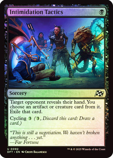 Intimidation Tactics (DFT) (92) / Foil