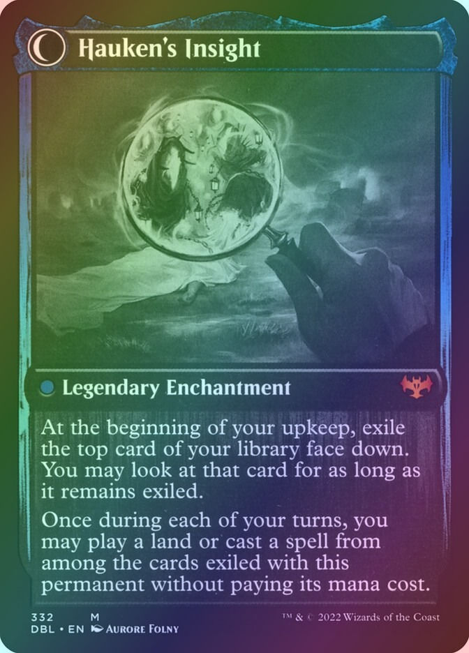 Jacob Hauken, Inspector // Hauken's Insight (DBL) (332) / Foil — cara 2 de 2