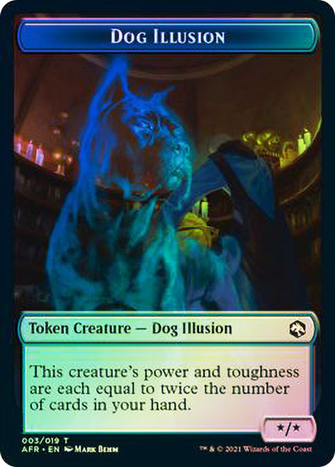 Token (Dog Illusion // Vecna) (TAFR) / Foil — cara 1 de 2