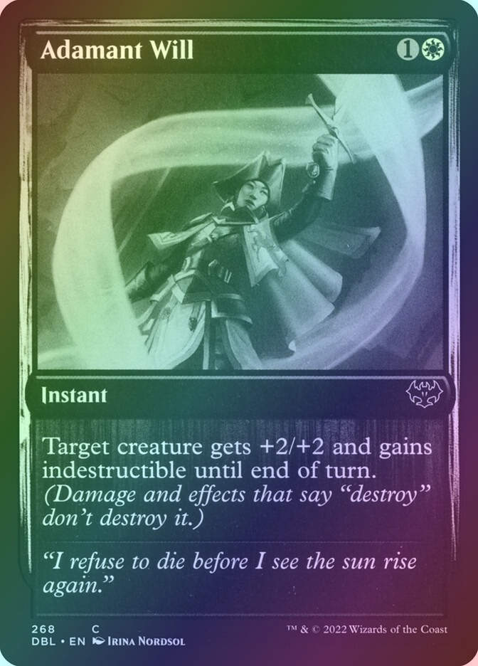 Adamant Will (DBL) (268) / Foil