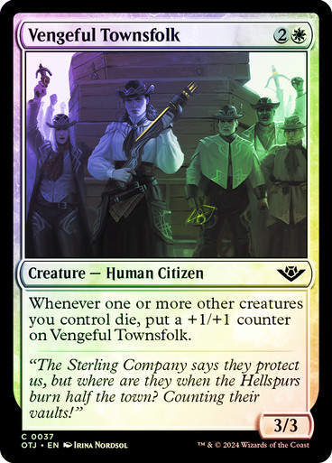 Vengeful Townsfolk (otj) (37) / Foil