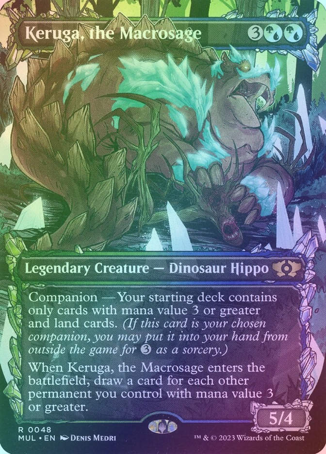 Keruga, the Macrosage (MUL) (48) / Borderless / Showcase / Foil