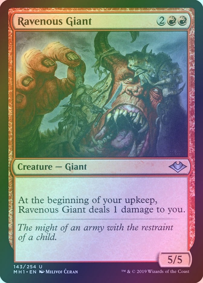 Ravenous Giant (MH1) (143) / Foil