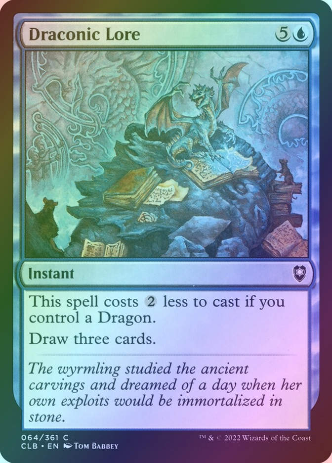 Draconic Lore (CLB) (64) / Foil