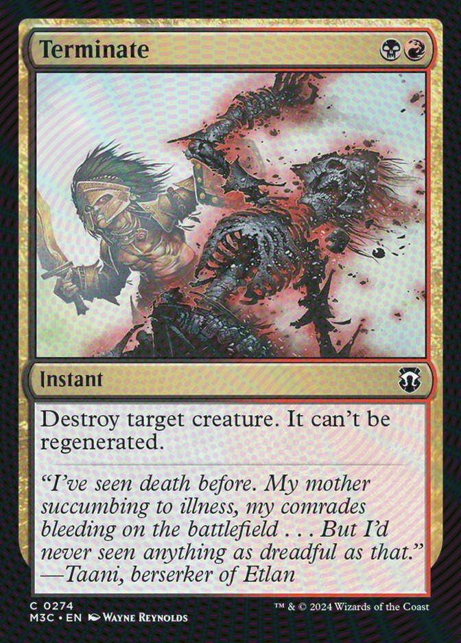 Terminate (M3C) (274) / Ripple Foil