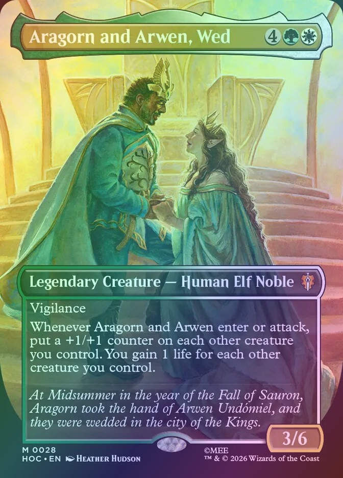 Aragorn and Arwen, Wed (HOC) (28) / Foil