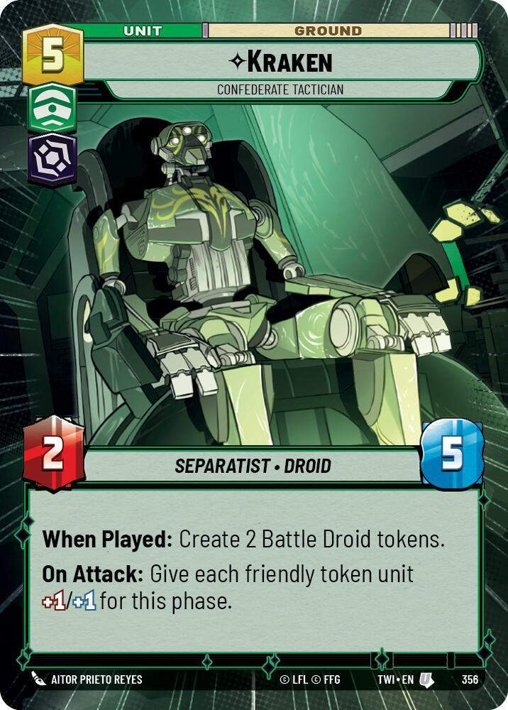 Kraken - Confederate Tactician (Hyperspace) (TWI) (356) / Foil