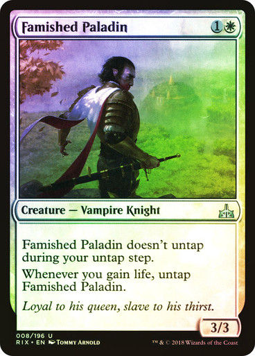 Famished Paladin (RIX) (8) / Foil