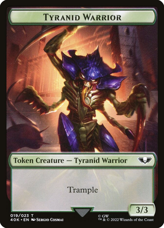 Tyranid // Tyranid Warrior (T40K) (17 // 19) — cara 2 de 2