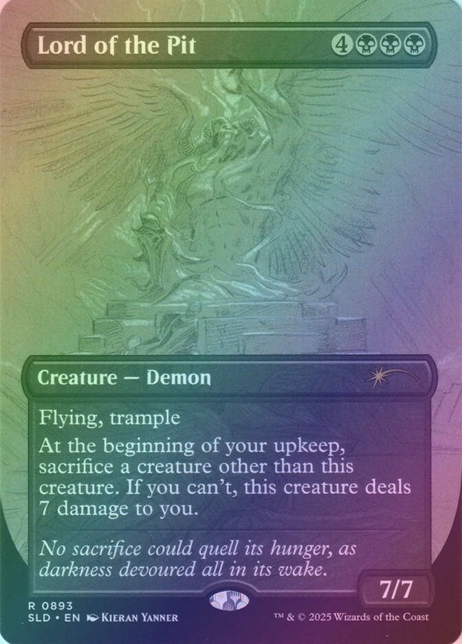 Lord of the Pit (SLD) (893) / Borderless / Rainbow Foil