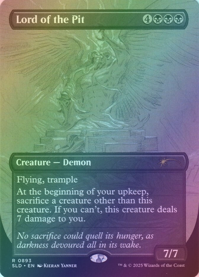 Lord of the Pit (SLD) (893) / Borderless / Rainbow Foil
