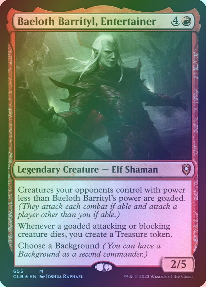 Baeloth Barrityl, Entertainer (CLB) (655) / Foil
