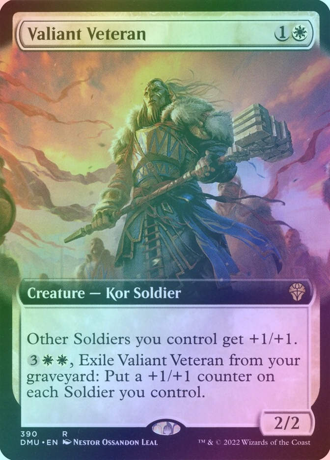 Valiant Veteran (DMU) (390) / Extended Art / Foil