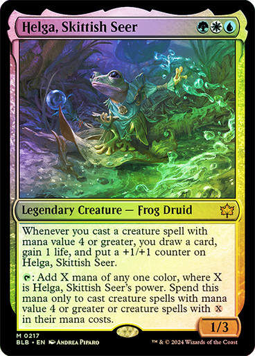 Helga, Skittish Seer (blb) (217) / Foil