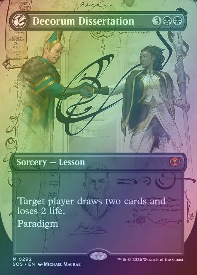 Decorum Dissertation (SOS) (292) / Borderless / Showcase / Foil