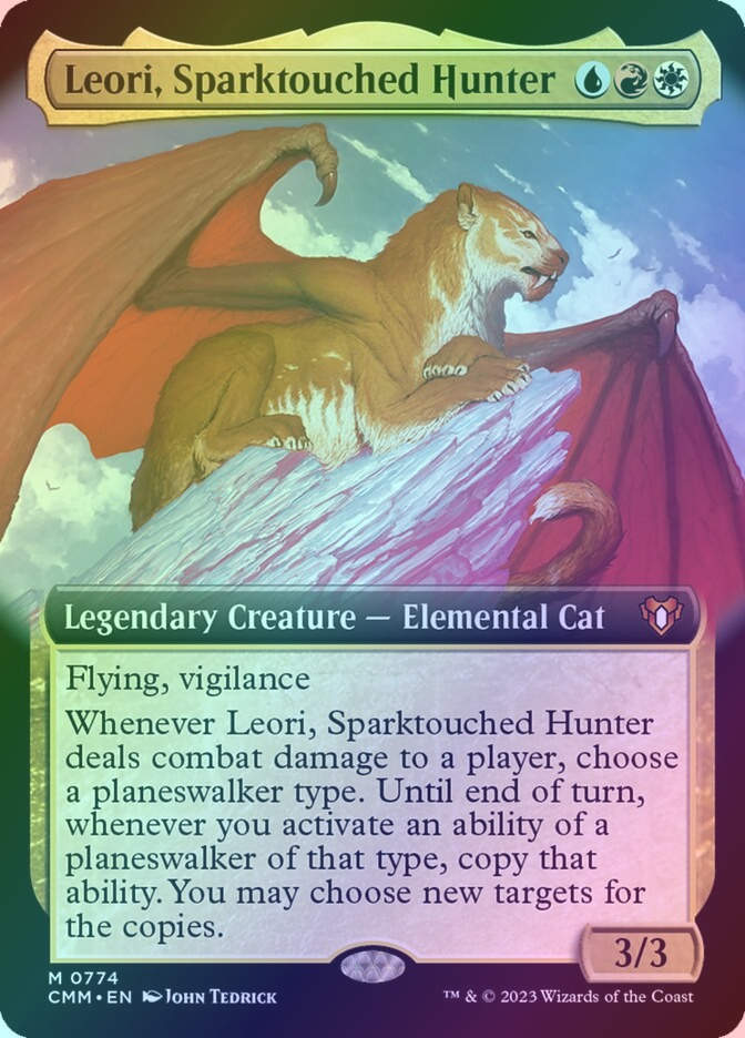 Leori, Sparktouched Hunter (CMM) (774) / Extended Art / Foil