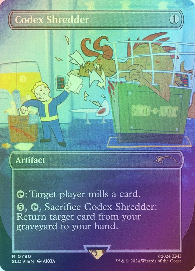 Codex Shredder (SLD) (790★) / Borderless / Rainbow Foil