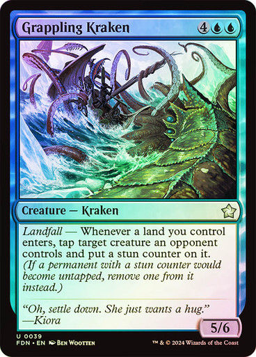Grappling Kraken (FDN) (39) / Foil