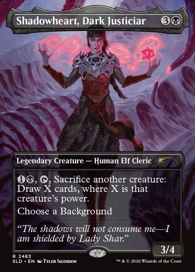 Shadowheart, Dark Justiciar (SLD) (2483) / Borderless