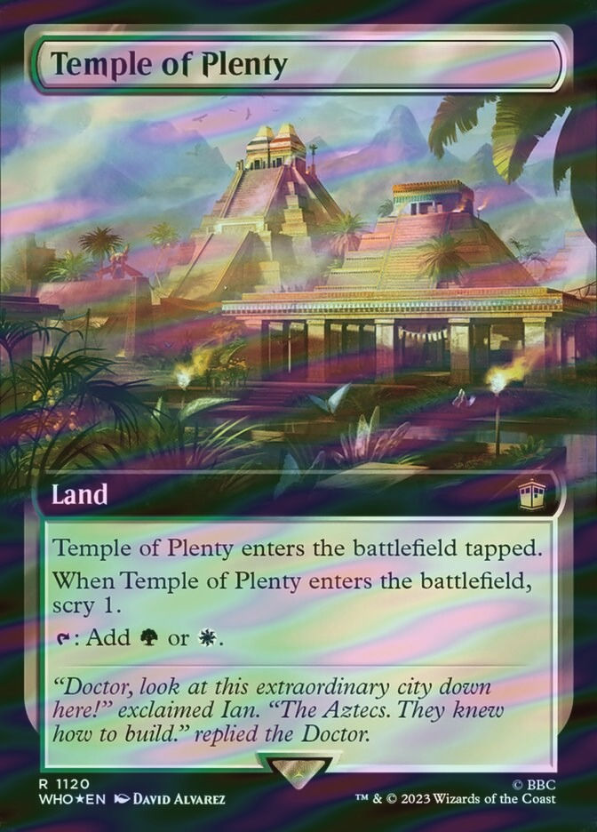 Temple of Plenty (WHO) (1120) / Extended Art / Surge Foil