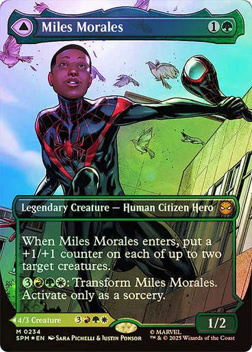 Miles Morales // Ultimate Spider-Man (SPM) (234) / Borderless / Foil