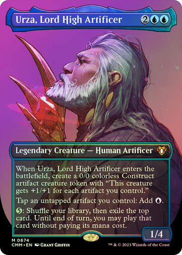 Urza, Lord High Artificer (cmm) / Borderless / Foil