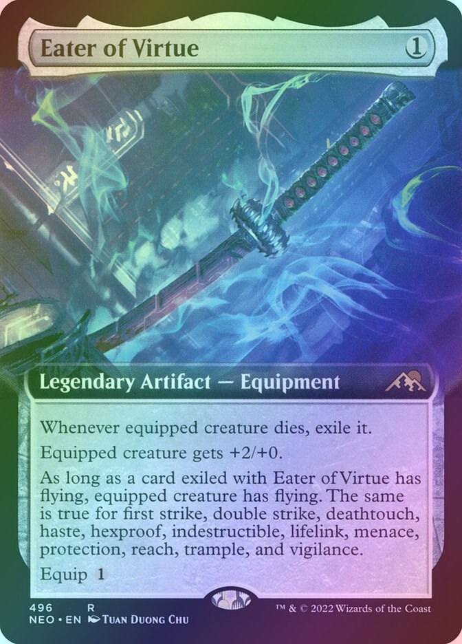 Eater of Virtue (NEO) (496) / Extended Art / Foil