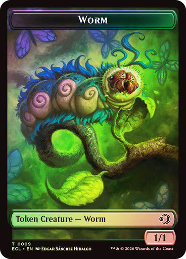 Merfolk // Worm (TECL) / Foil — cara 2 de 2