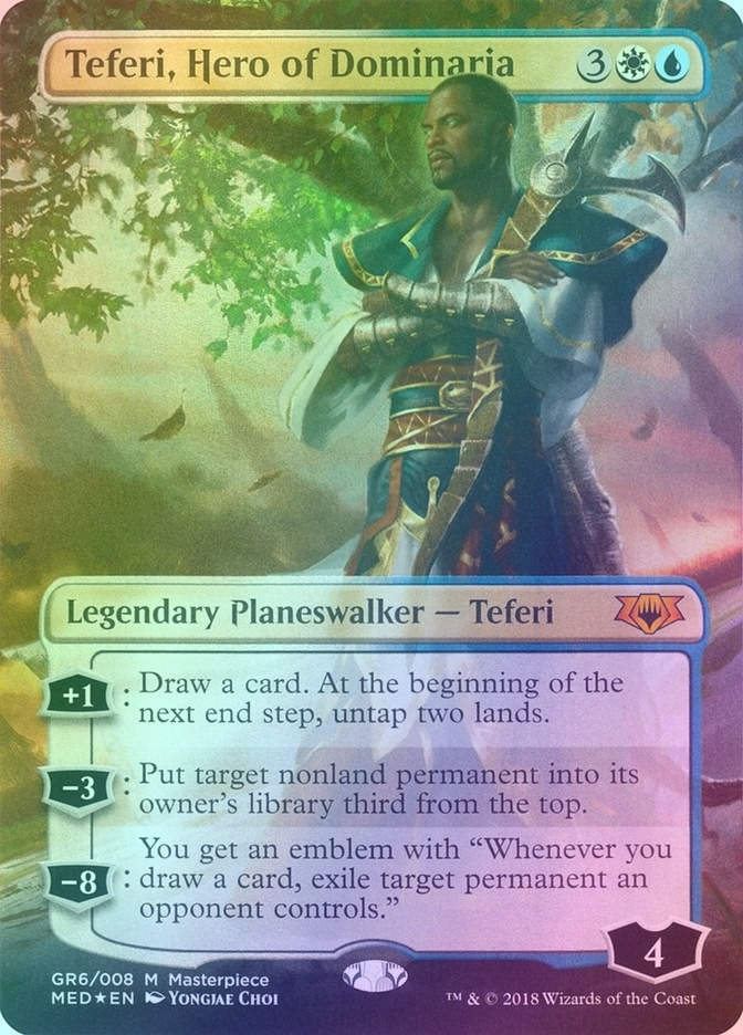 Teferi, Hero of Dominaria (MED) (GR6) / Borderless / Foil
