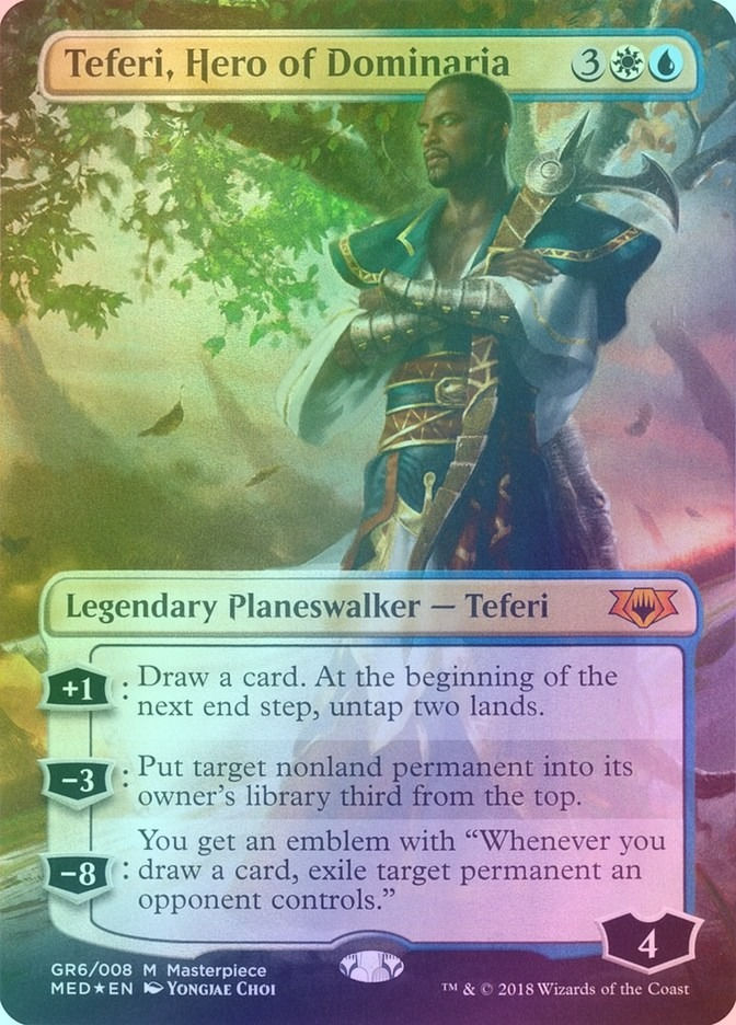 Teferi, Hero of Dominaria (MED) (GR6) / Borderless / Foil
