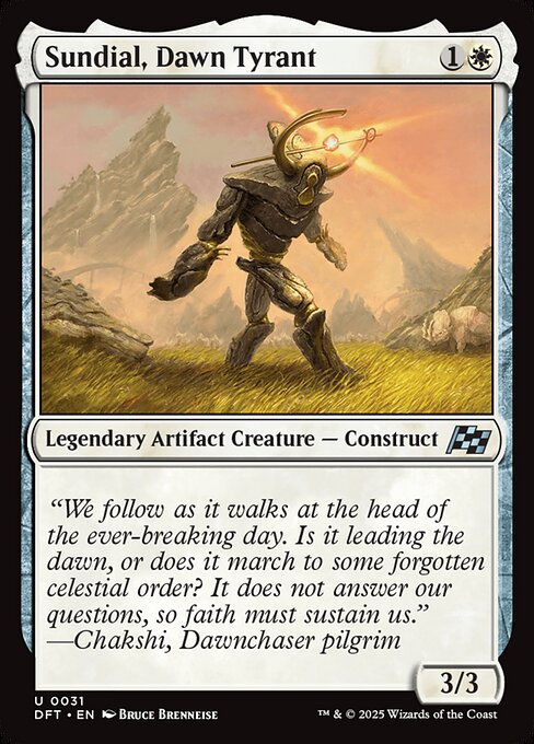 Sundial, Dawn Tyrant (DFT) (31)