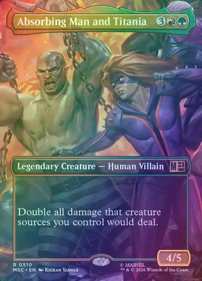 Absorbing Man and Titania (MSC) (510) / Borderless / Foil