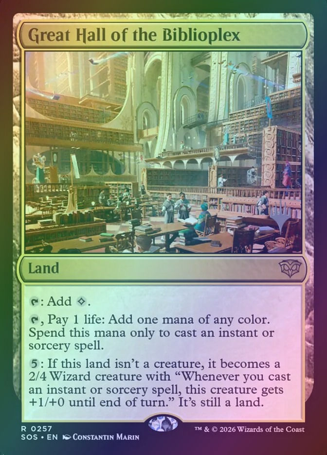 Great Hall of the Biblioplex (PSOS) (257p) / Foil
