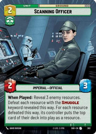 Scanning Officer (Hyperspace) (SHD_#383) / Foil