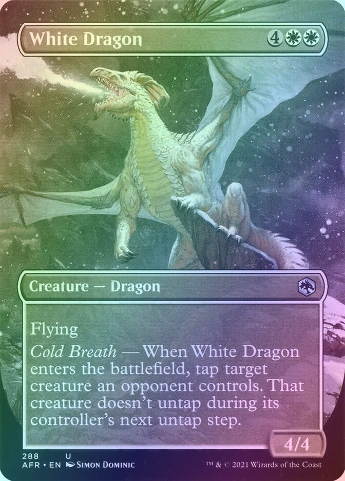 White Dragon (AFR) (288) / Borderless / Foil